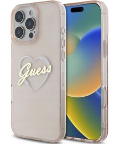 Guess IML Heart Aizsargapvalks Priekš Apple iPhone 16 Pro