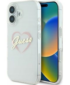 Guess IML Heart Aizsargapvalks Priekš Apple iPhone 16 Plus