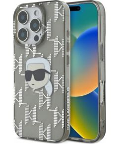 Karl Lagerfeld IML Karl Head Electroplated Aizsargapvalks Priekš Apple iPhone 16 Pro Max