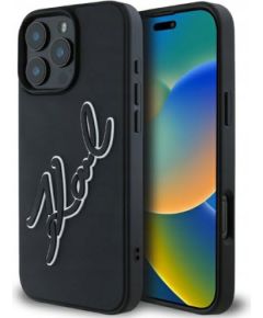 Karl Lagerfeld 3D Rubber Bicolor Signature Aizsargapvalks Priekš Apple iPhone 16 Pro Max