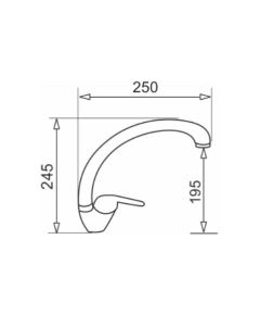 PYRAMIS OSSIA granite faucet vanilla