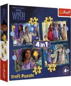 Puzlis TREFL Disney Wish (35,48,54,70 gb.) 4 in 1 4+ T34649