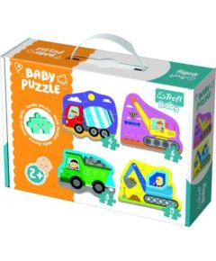 Puzlis TREFL BABY PUZZLE Celtniecības transports 2+ T36072