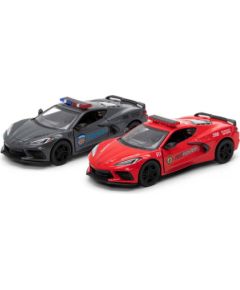 Kinsmart Metāla auto modelis 2021 Corvette (Police/Firefighter) 1:36 KT5432PR