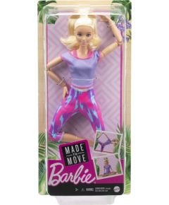 Mattel Barbie: Made to Move - Purple Dye Pants Blonde Doll (GXF04)