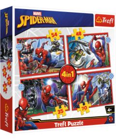 Puzlis TREFL The heroic SpiderMan 4 in 1 4+ T34384