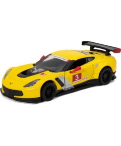 Kinsmart Metāla auto modelis 2016 Corvette C7.R Race Car 1:36 kastē KT5397W