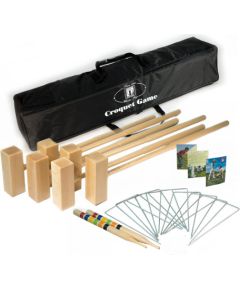 Londero Croquet Set 6 kroketa komplekts ar melnu poliestera somu (10266B)