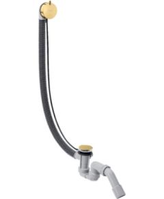 Hansgrohe vannas sifons Exafill, G1/2x40/50 mm, trose 780 mm, polished gold optic