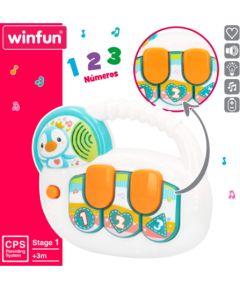 Win Fun Muzikāla attīstoša rotaļlieta Pingvīns ar gaismu un skaņu (spāņu val.) no 3 men. CB46883