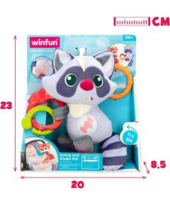 Win Fun Iekarināmais mīkstais  grabulis Jenots rotaļlieta ar skaņu 22 cm  3 m + CB46707