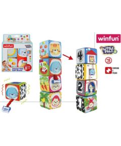 Win Fun Attīstošo mīkstu kubu komplekts 10 cm 6m+ CB44713