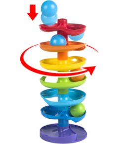 Playgo Labirints ar bumbiņām Whirly Rainbow 12m+ CB44270