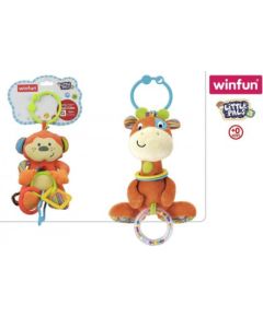 Win Fun Iekarināmais grabulis mīkstais Merkāķis / žirafe / Lauva 29 cm  0+ CB42559