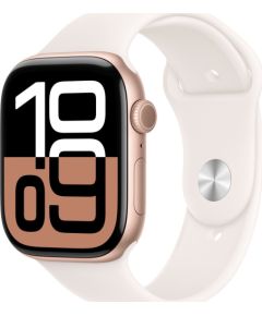 Apple Watch 10 GPS 42mm Rose Gold Alu + Light Blush Sport Band - S/M