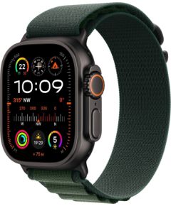 Apple Watch Ultra 2 LTE 49mm Black Ti + Dark Green Alpine Loop - L