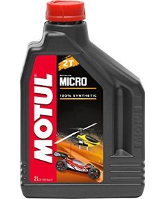 Motul MICRO 2T modeļu eļļa 2L Metanola, ētera dzinēji  /  Miscible with methanol 2L