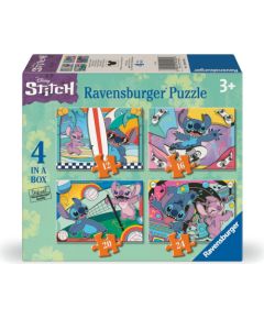 Ravensburger Puzzle Disney: Stitch - Vacay Mode 4 in a Box (12/16/20/24pcs) (12001069)