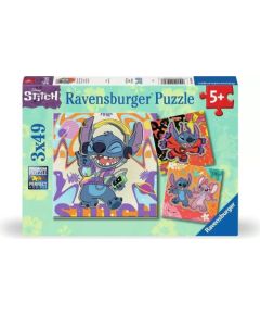 Ravensburger Puzzle Disney: Stitch - Play the Day Away (3x49pcs) (12001070)