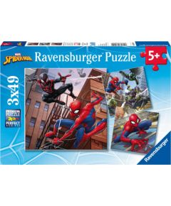 Ravensburger Puzzle Marvel: Spider-Man - Spider-Man in Action (3x49pcs) (8025)