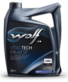 Wolf VITALTECH  5W40 SP 5L API SP, A3/B4 MB 229.5