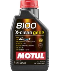 Motul 8100 X-clean GEN2 5W40 1L ACEA C3 API SP BMW LL-04