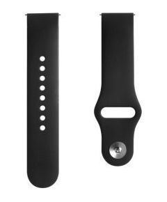 Evelatus   20mm Silicone Loop Watch Straps (S/M 110mm) Black