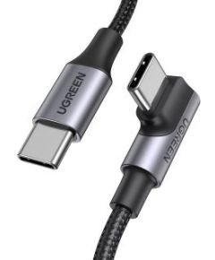 Ugreen   Ugreen US334 70645 USB-C (angled) / USB-C (straight) cable 100W PD 2m - black