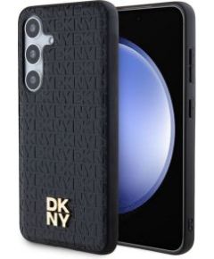 DKNY -  DKNY PU Leather Repeat Pattern Stack Logo Magsafe Case for Samsung Galaxy S24 Black