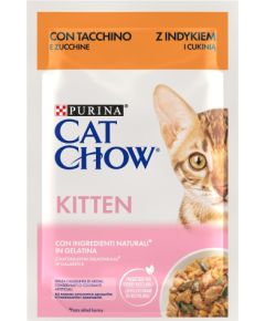 PURINA Cat Chow Kitten Turkey with zucchini in jelly - wet cat food - 85g