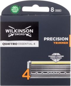 Wilkinson Sword Quattro / Essential 4 Precision Trimmer 8pc M / Replacement blade