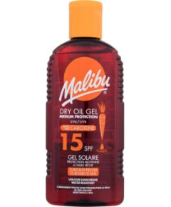 Malibu Dry Oil Gel / With Carotene 200ml SPF15 U / Sun Body Lotion