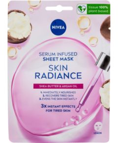 Nivea Skin Radiance / Serum Infused Sheet Mask 1pc W / Face Mask