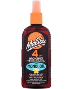 Malibu Bronzing Tanning Oil / Monoi Oil 200ml SPF4 W / Sun Body Lotion