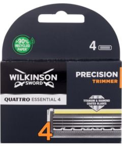 Wilkinson Sword Quattro / Essential 4 Precision Trimmer 4pc M / Replacement blade