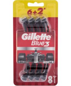 Gillette Blue3 8pc Red M / Razor