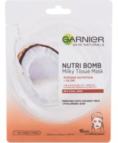 Garnier Skin Naturals / Nutri Bomb Coconut + Hyaluronic Acid 1pc W / Face Mask