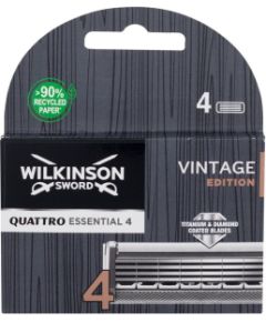 Wilkinson Sword Quattro / Essential 4 Vintage Edition 4pc M / Replacement blade