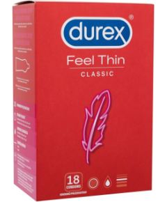 Durex Feel Thin / Classic 18pc M / Condoms