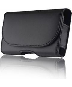 GreenGo Universal  Leather belt case Classic Model 14 for G900 SAM S5 Black