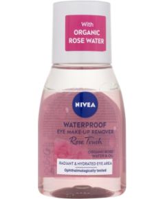 Nivea Rose Touch / Waterproof Eye Make-Up Remover 100ml W / Eye Makeup Remover