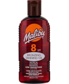 Malibu Bronzing Tanning Oil 200ml SPF8 W / Sun Body Lotion