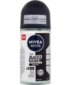 Nivea Men Invisible For Black & White / Original 50ml Deo Roll-On 72H M / Antiperspirant