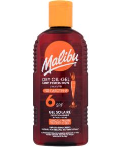 Malibu Dry Oil Gel / With Carotene 200ml SPF6 U / Sun Body Lotion