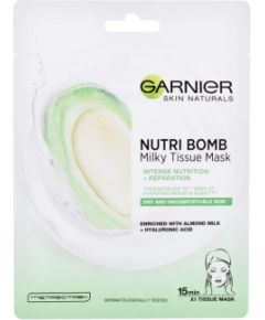 Garnier Skin Naturals / Nutri Bomb Almond Milk + Hyaluronic Acid 1pc W / Face Mask