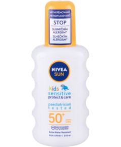 Nivea Sun Kids / Protect & Sensitive 200ml Sun Spray SPF50+ K / Sun Body Lotion