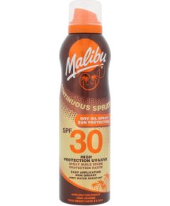 Malibu Continuous Spray / Dry Oil 175ml SPF30 U / Sun Body Lotion