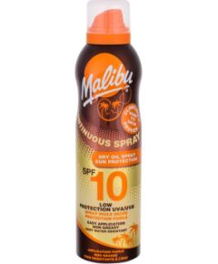 Malibu Continuous Spray / Dry Oil 175ml SPF10 U / Sun Body Lotion