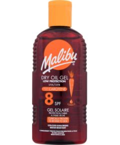 Malibu Dry Oil Gel / With Carotene 200ml SPF8 U / Sun Body Lotion