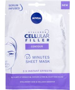 Nivea Hyaluron Cellular Filler / 10 Minutes Sheet Mask 1pc W / Face Mask